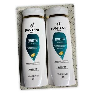 Pantene‎ Pro-V Smooth & Sleek Shampoo 12.0 FL. OZ., Pack Of 2
